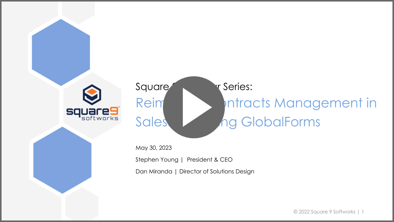 Reimagine Contracts Management in Salesforce using GlobalForms