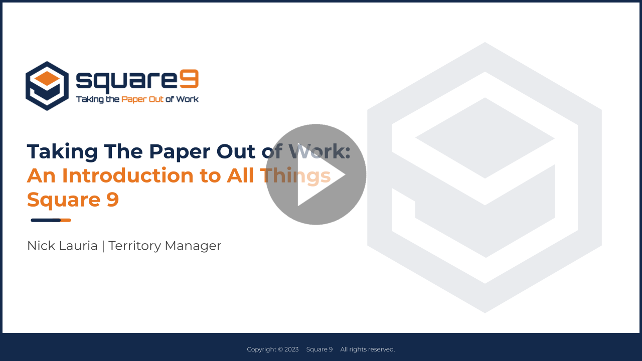 All Things Square 9: Streamline Your Document Processes with Generative AI Powered Capture